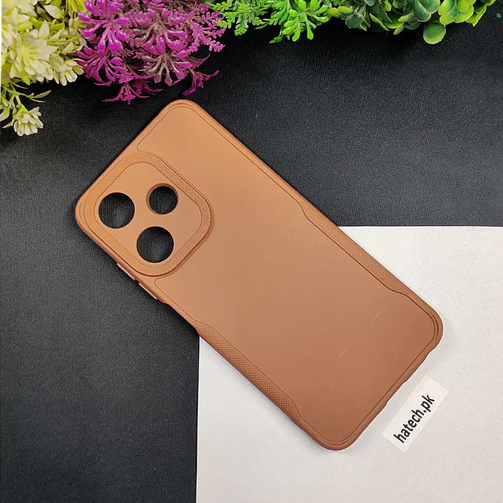 Infinix Hot 30 Play Soft Silicone Back Case - Brown Color