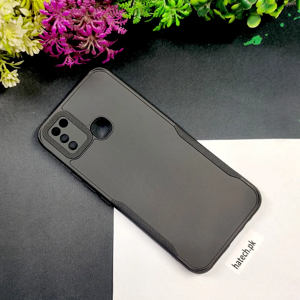 Infinix Smart 5|Hot 10 Lite Soft Silicone Back Case (Black)