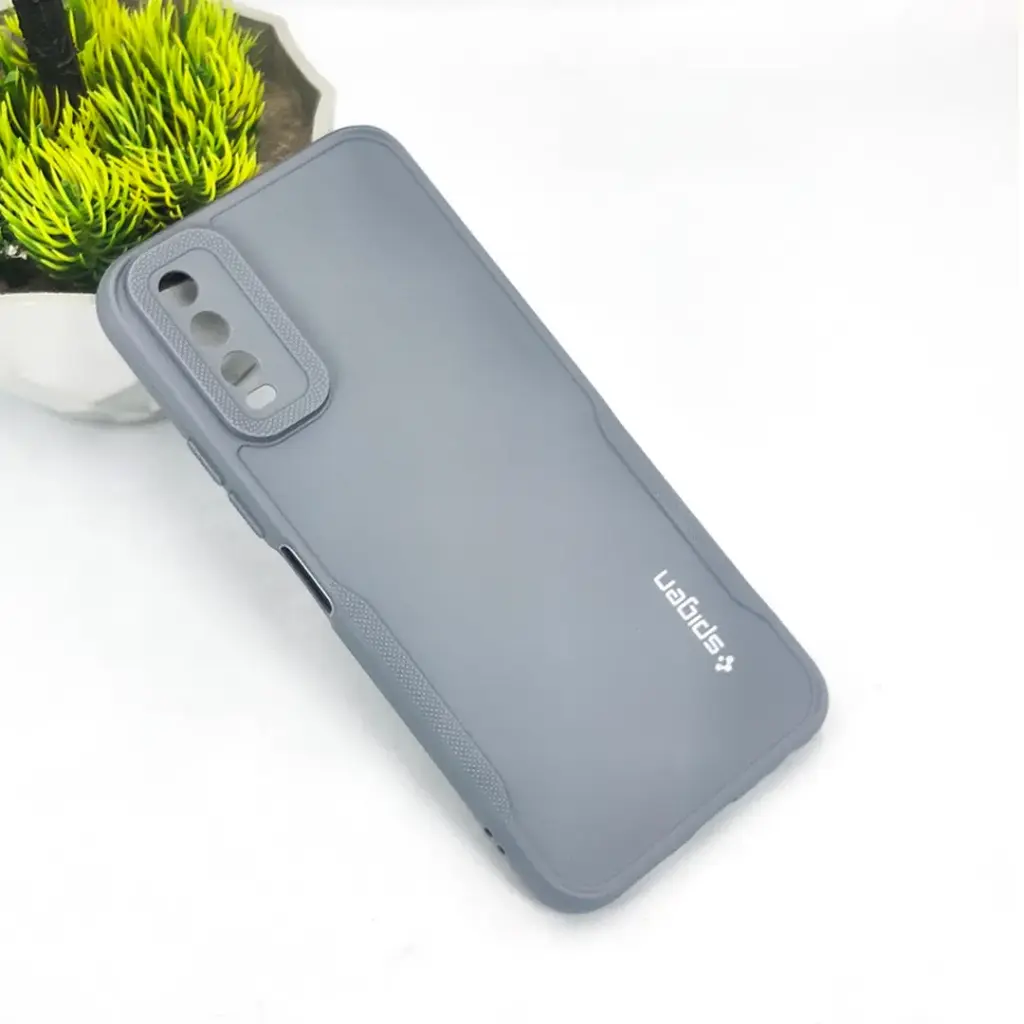 Vivo Y20/Y12S/Y12A/Y20S/Y20I Soft Silicone Back Case (Gray)