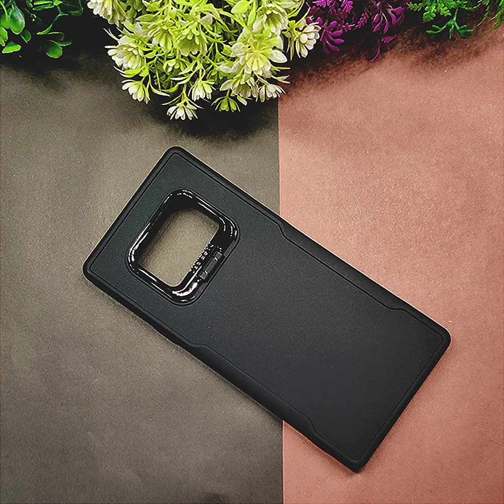 Samsung Galaxy Note 9 Case Pro Camera Stand Soft Silicone Back Case (Black)