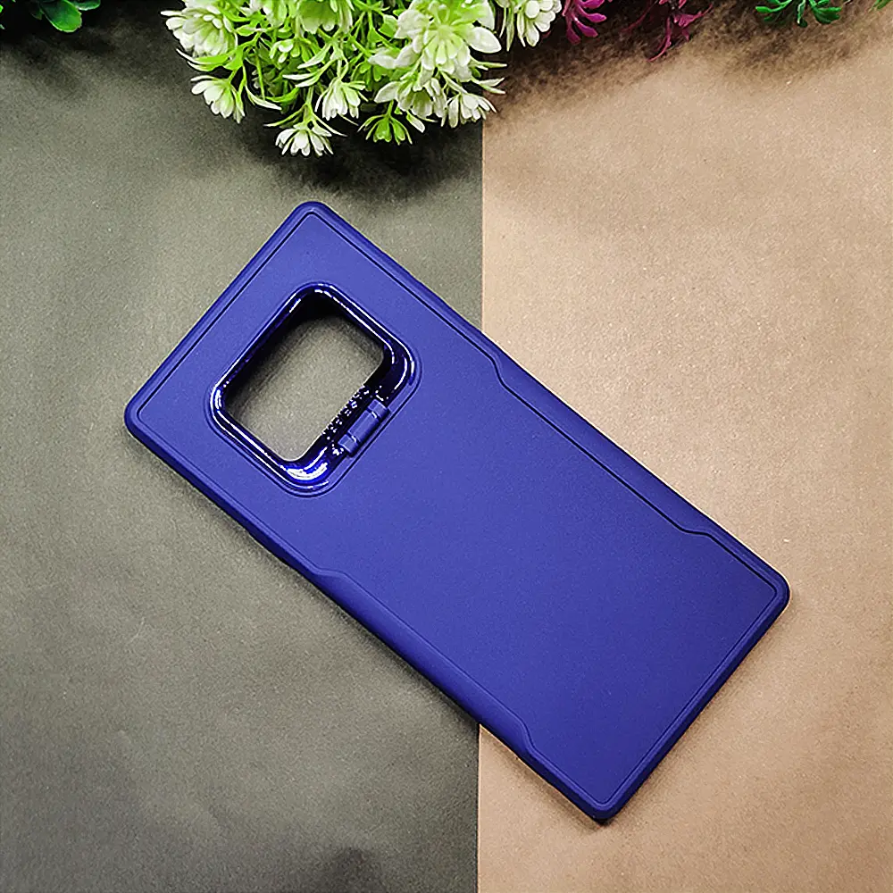 Samsung Galaxy Note 9 Case Pro Camera Stand Soft Silicone Back Case (Navy Blue)