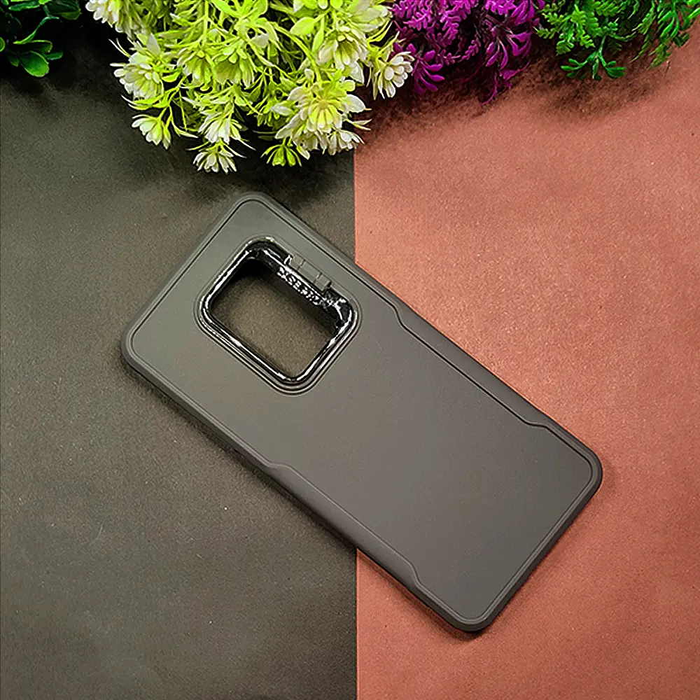 Samsung Galaxy S9 Plus Case Pro Camera Stand Soft Silicone Back Case (Natural Tiatnium)