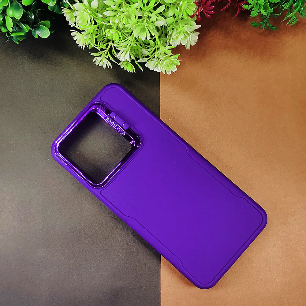 Infinix Hot 50i|Smart 9|Smart 9 HD|Tecno Spark Go 1|Pop 9 Case Pro Camera Stand Soft Silicone Back Case (Navy Blue)