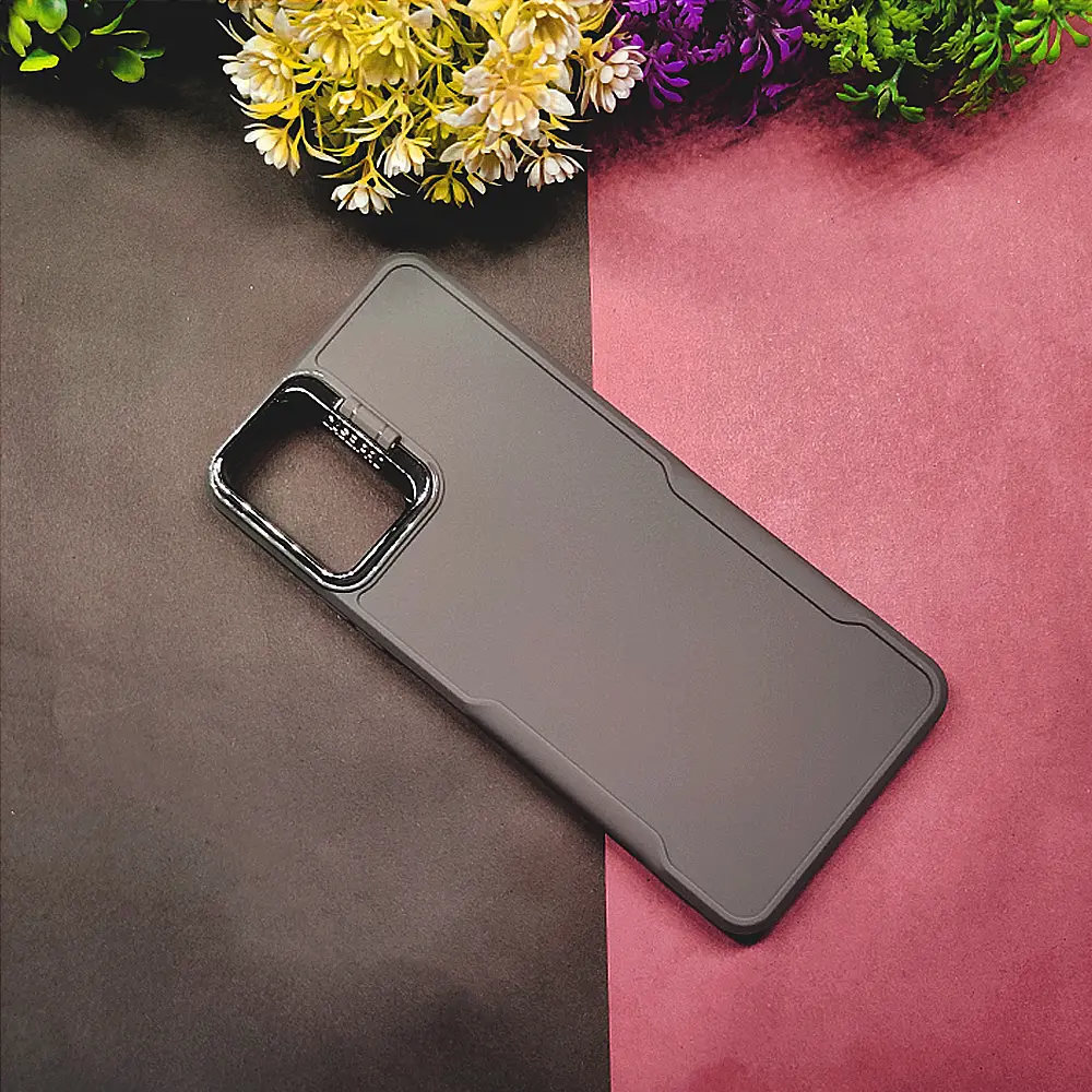 Tecno Camon 19 Neo Case Pro Camera Stand Soft Silicone Back Case (Natural Titanium)