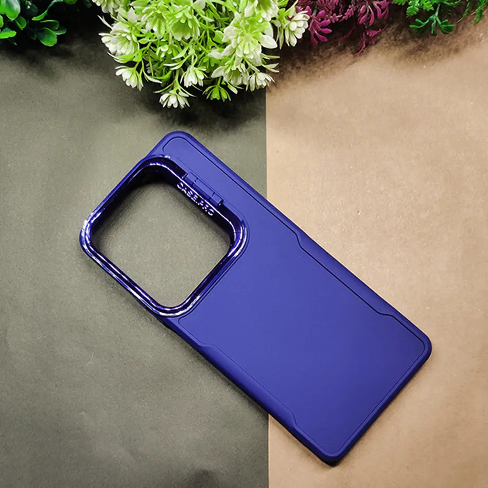 Xiaomi Redmi Note 13 Pro Case - Pro Camera Stand, Soft Silicone, Navy Blue