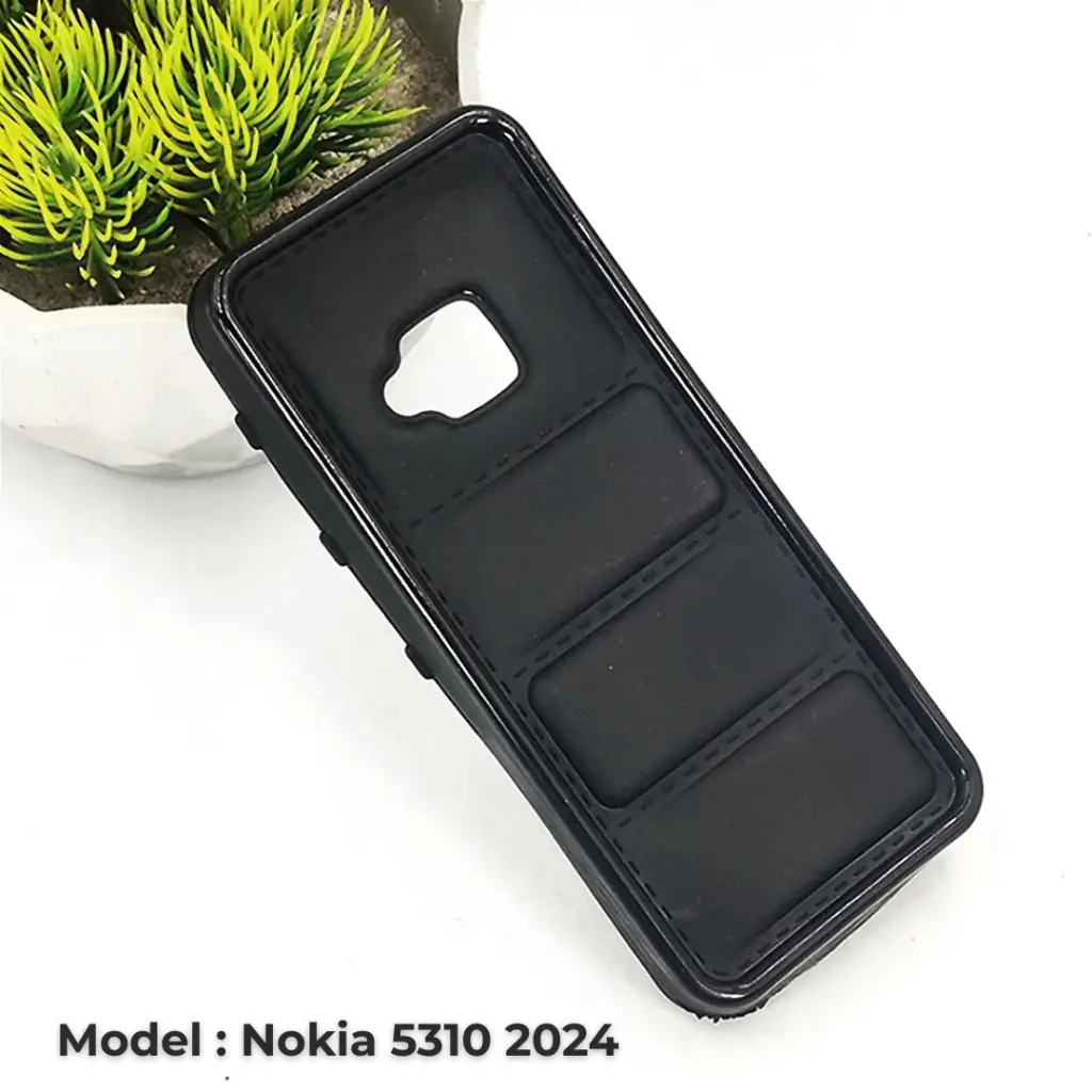 Nokia 5310 2024 Soft Silicone Back Case (Black)