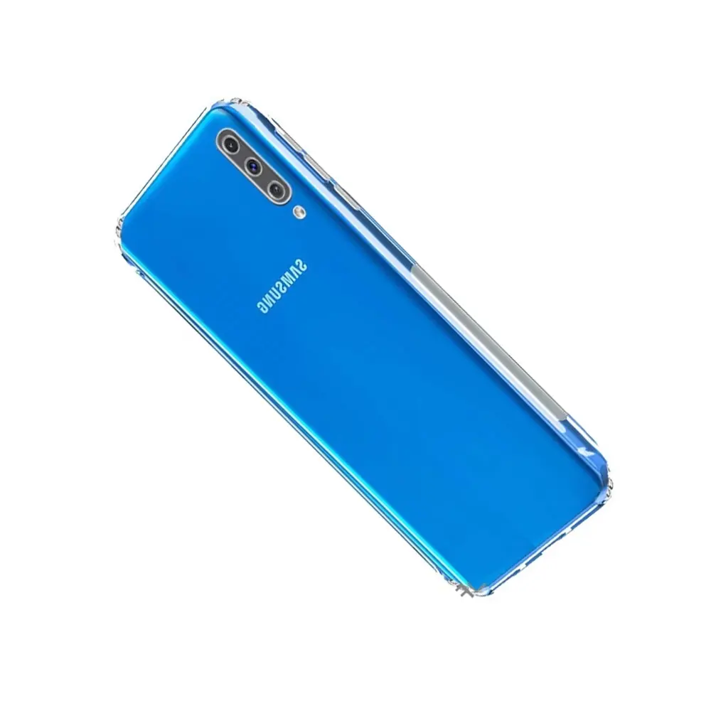 Samsung A70 Dust Plug Transparent Back Case