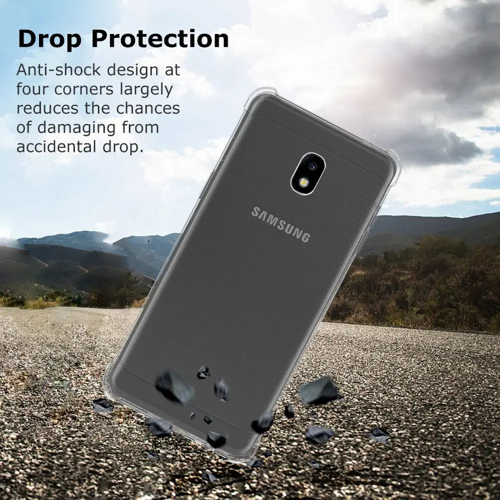 Samsung J5 Pro Dust Plug Transparent Back Case