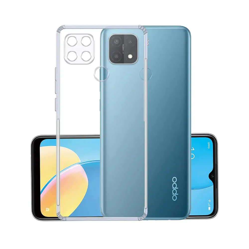 [PO7BOA15S-3] Oppo A15/A15S Dust Plug Transparent Back Case