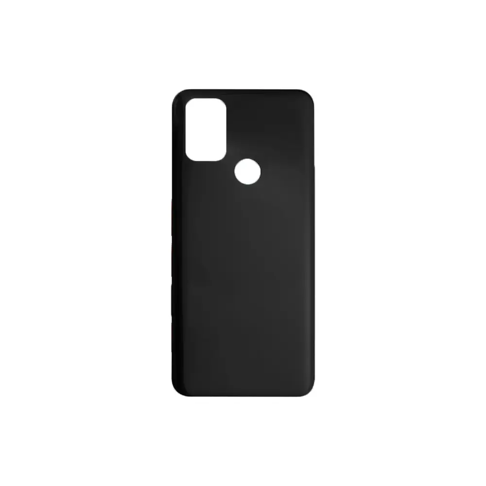 Oppo Realme 7i|C17 Matte Soft Silicone Paper Back Case (Black)