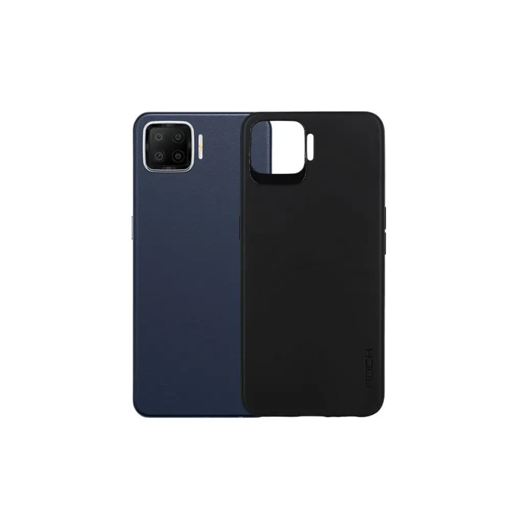 [PO4BOF17-4-2] Oppo F17|A73 Matte Soft Silicone Paper Back Case (Black)