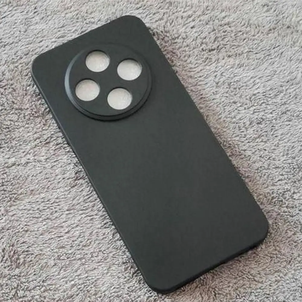 Tecno Spark 30c Matte Soft Silicone Paper Back Case (Black)