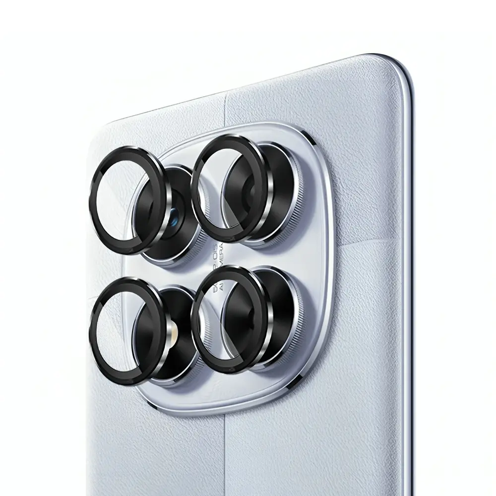 Redmi Note 14 Pro Black Camera Rings - Premium Lens Protection