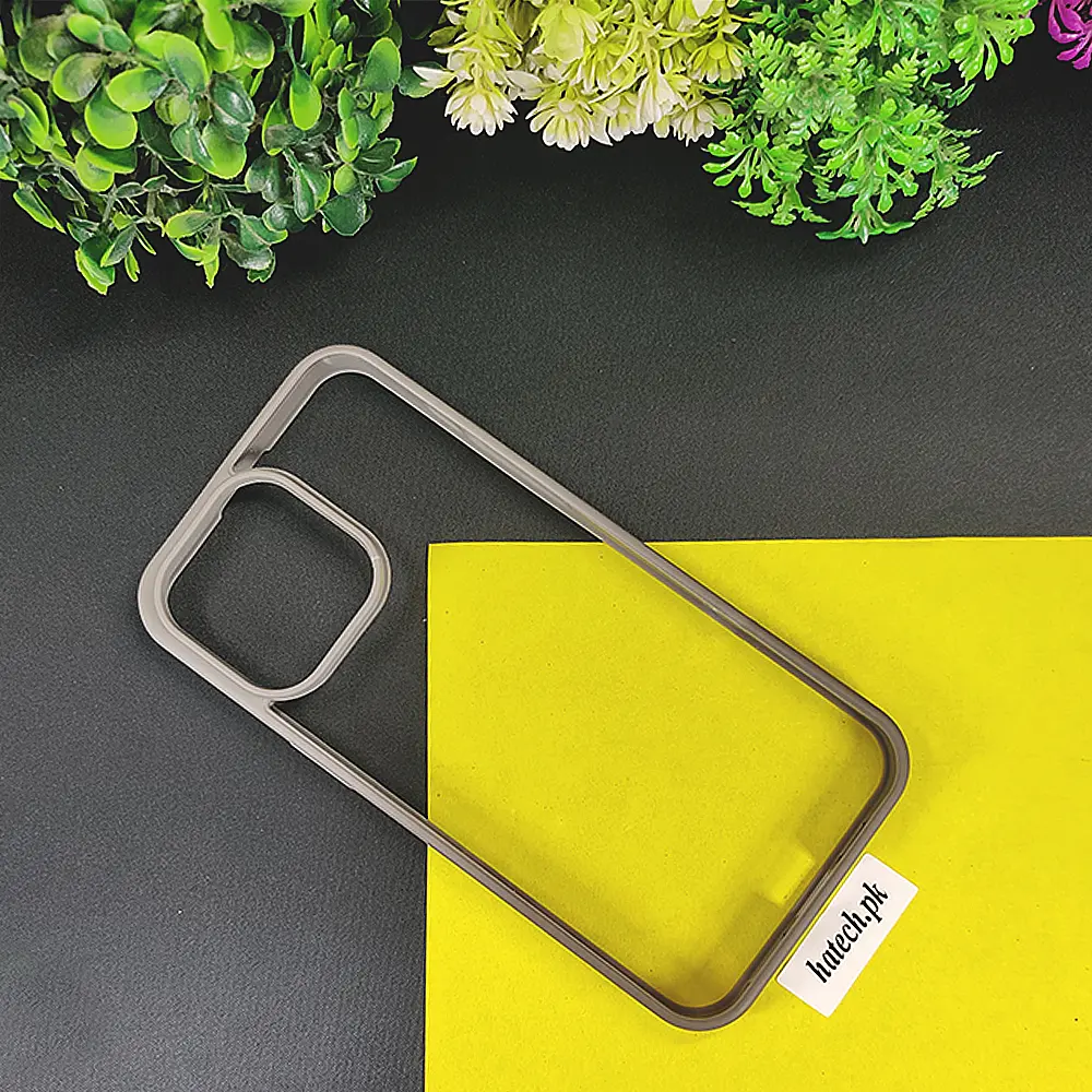 iPhone 16 Pro Max Side Color Spigen Back Case (Natural Titanium) 