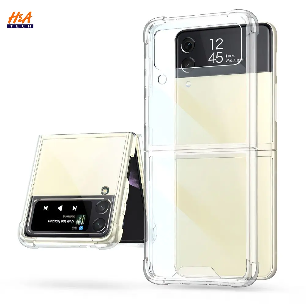 [PO7BSZFLP3-11] Samsung Galaxy Z FLIP 3 Magnetic Magsafe Wirelees Transparent Back Case