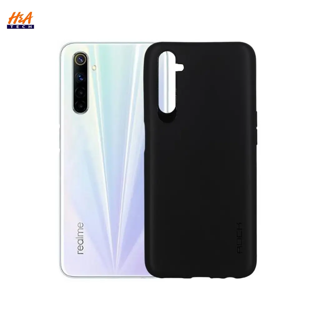Oppo Realme 6 Pro Matte Soft Silicone Paper Back Case (Black)