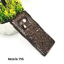 Nokia 216 Soft Silicone Back Case (Dark Brown)