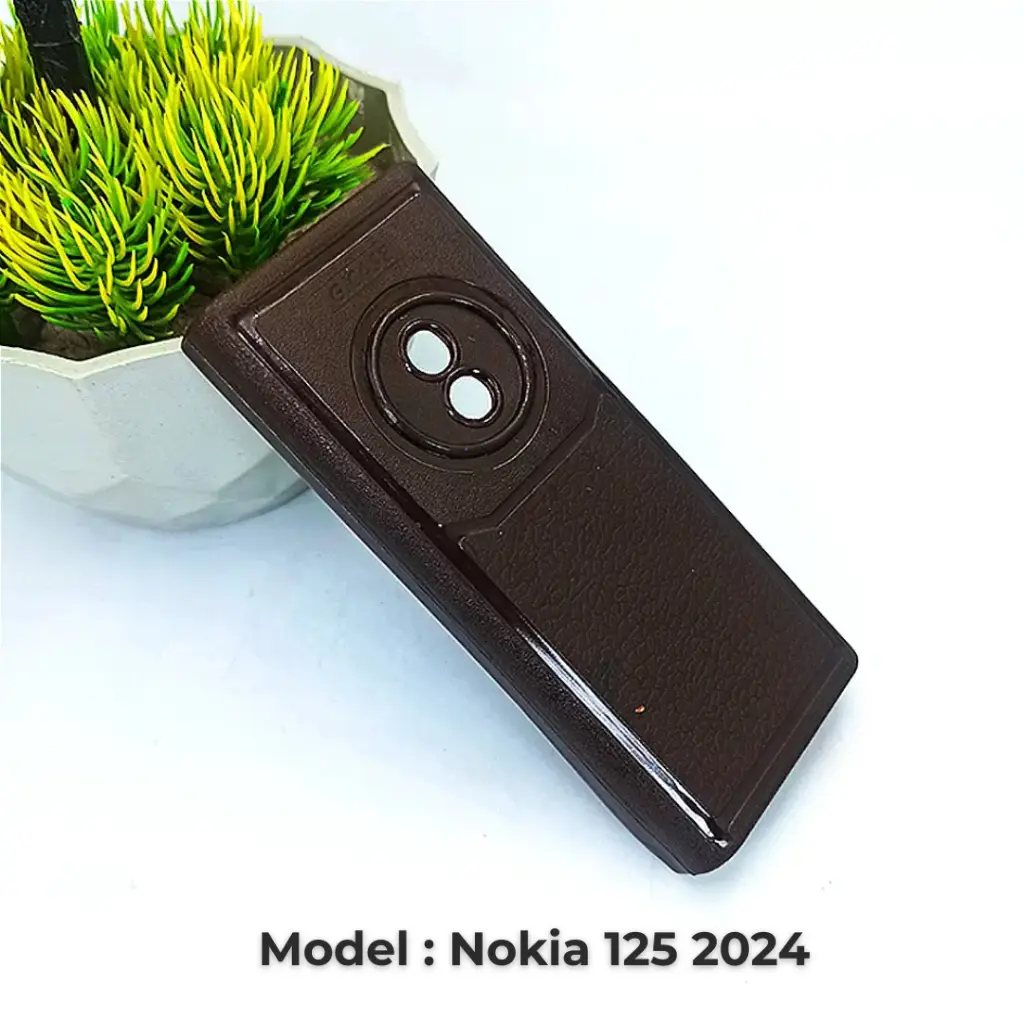 [PO46BNK125 2024-1-34] Nokia 125 2024 Soft Silicone Back Case (Dark Brown)