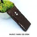 Nokia 125 2024 Soft Silicone Back Case (Dark Brown)