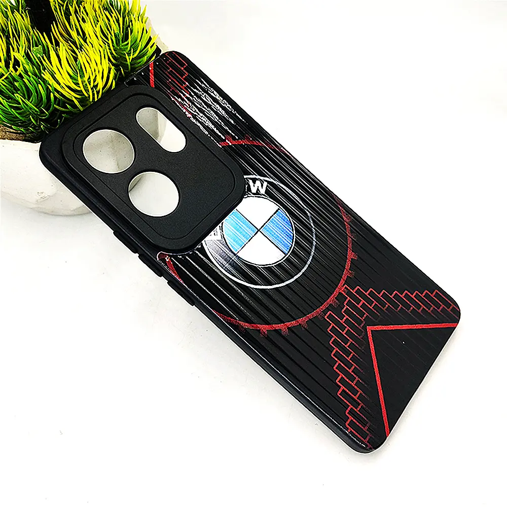 Infinix Zero 30 4G 3D Printed Soft Silicone Case - Black Lining Design