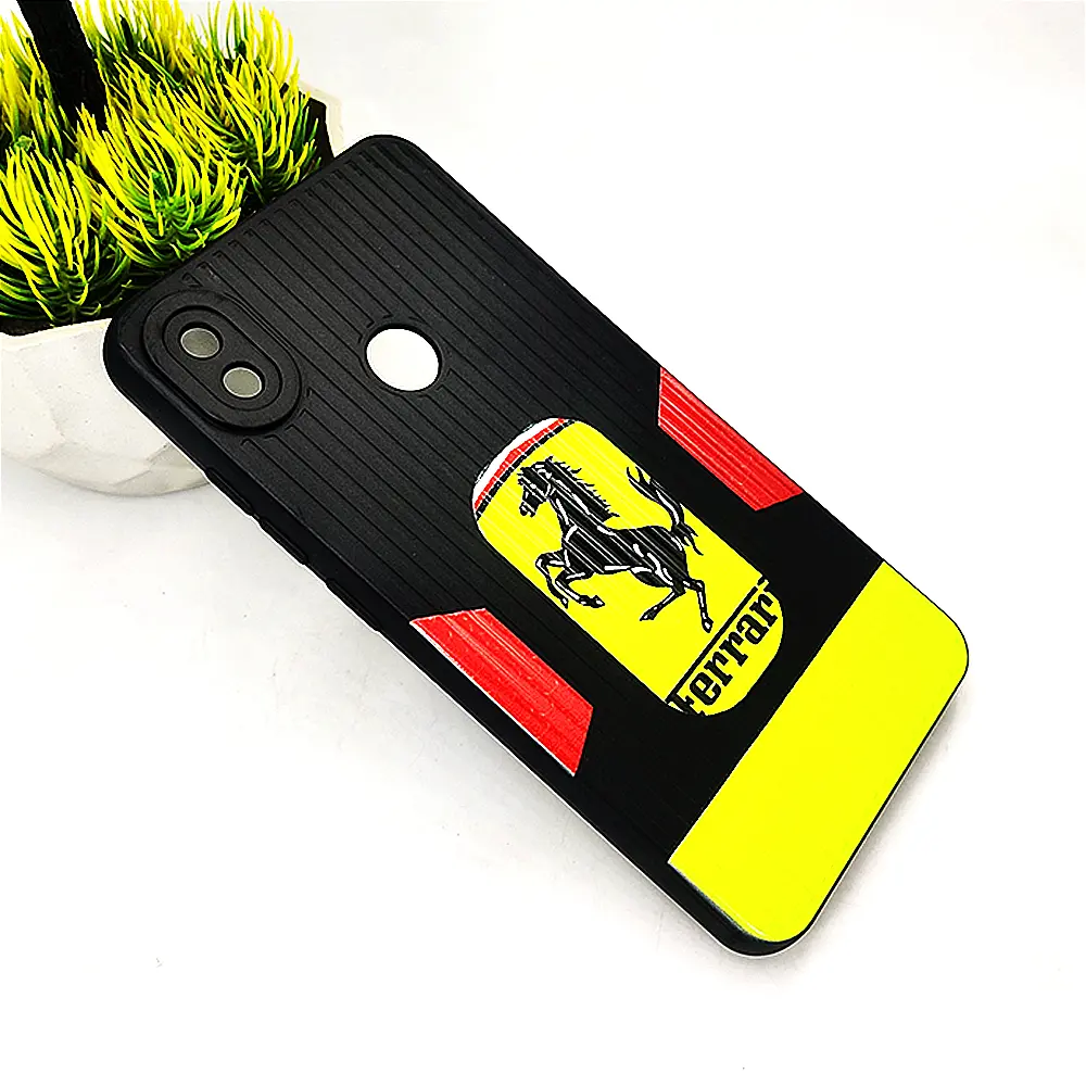 [PO14BTPOP3-66-2] Tecno Pop 3 Lining 3D Printed Soft Silicone Back Case - Black