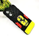 Black 3D Printed Soft Silicone Back Case for Oppo A96 & Realme 9i