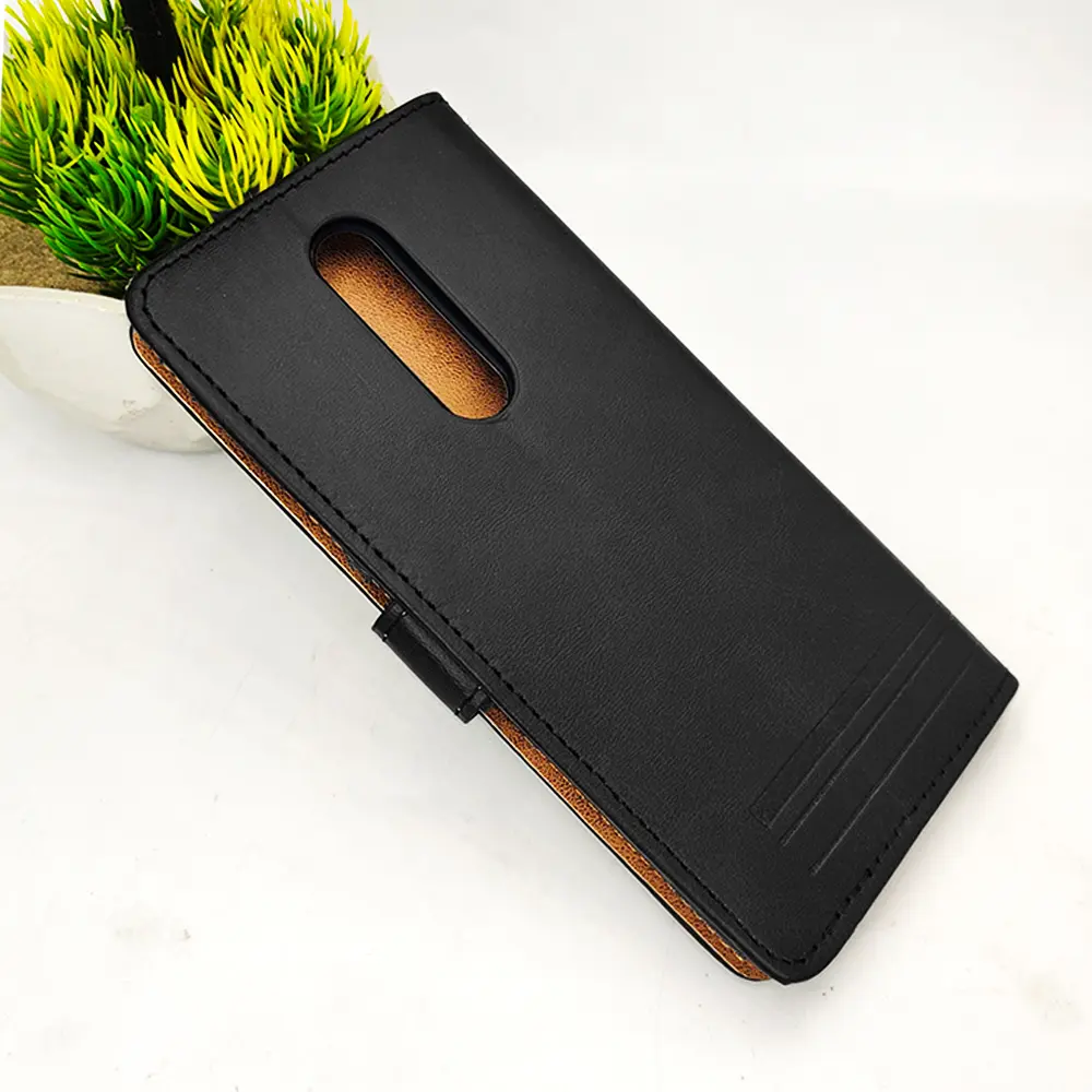 One Plus 8 Luxuary Leather Book Case (Black)
