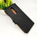 One Plus 8 Luxuary Leather Book Case (Black)