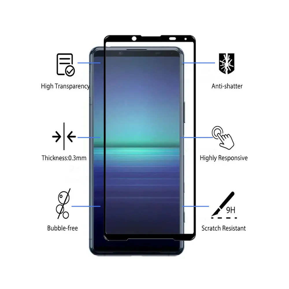 [PL6SXPR5MRKii-3-2] Sony Xperia 5 Mark ii Tempered Glass Protector