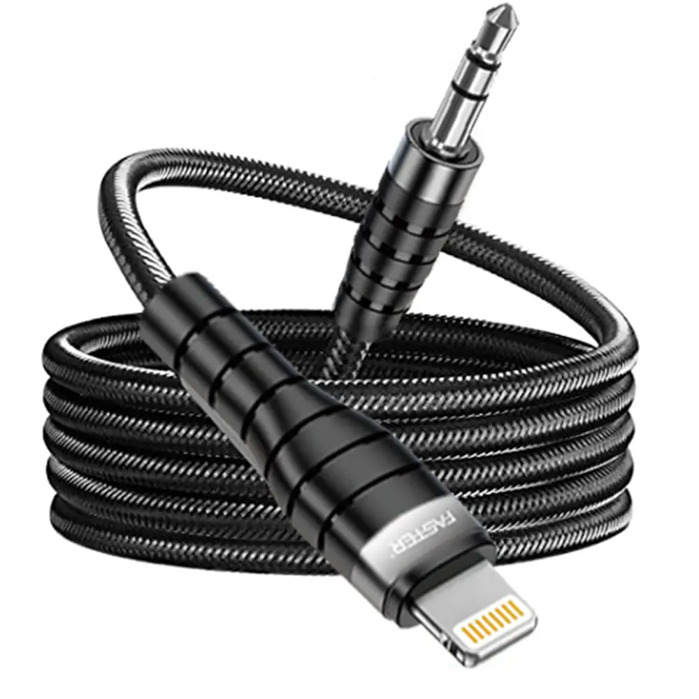 Faster M1 Lightning to 3.5mm AUX Cable for iPhone