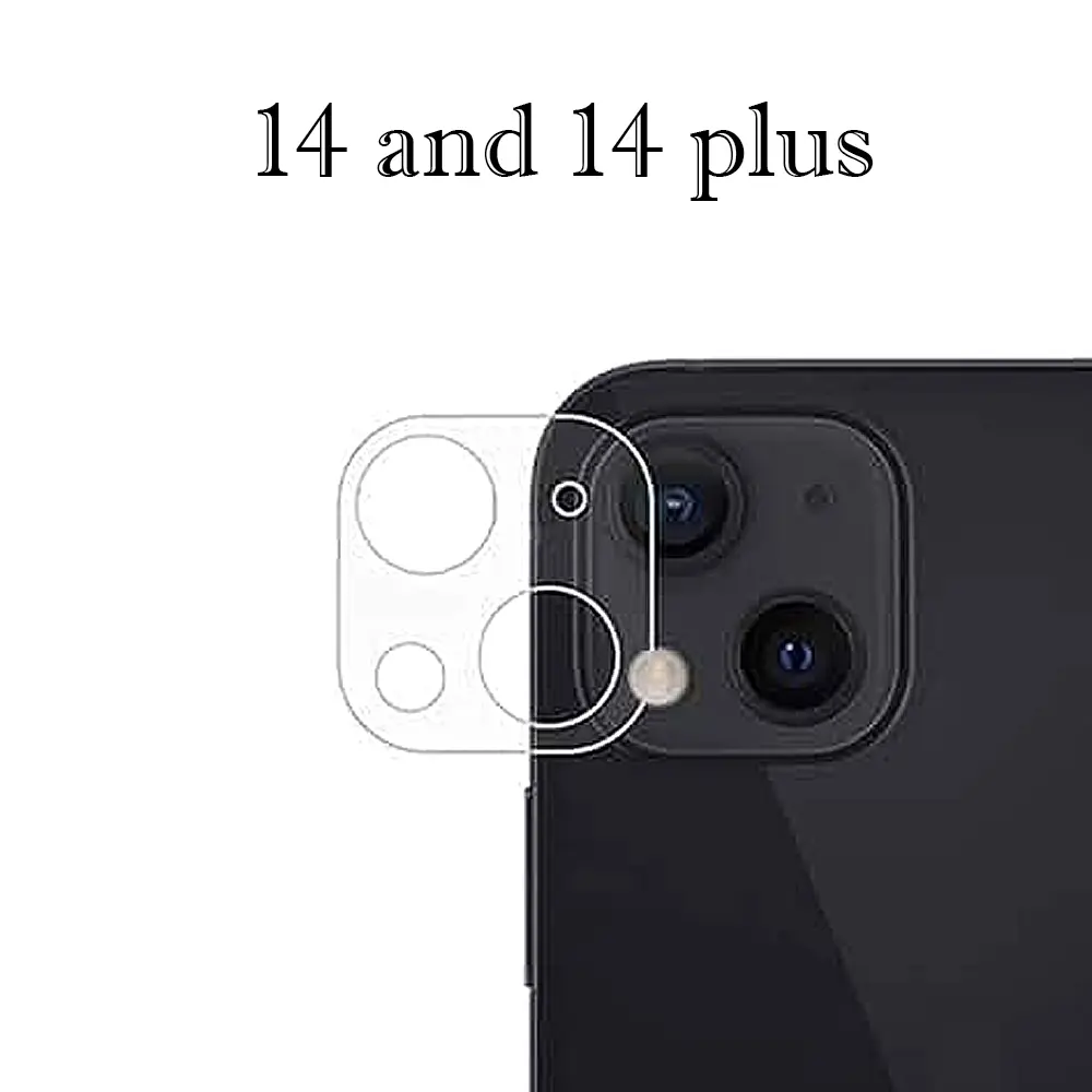 iPhone 14/14 Plus Camera Tempered Glass - Premium Lens Protection 