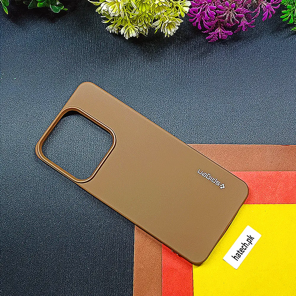 Infinix Hot 50i|Smart 9|Smart 9 HD|Tecno Spark Go 1|Pop 9|Spark Go 2025 Spigen Soft Silicone Back Case (Brown)