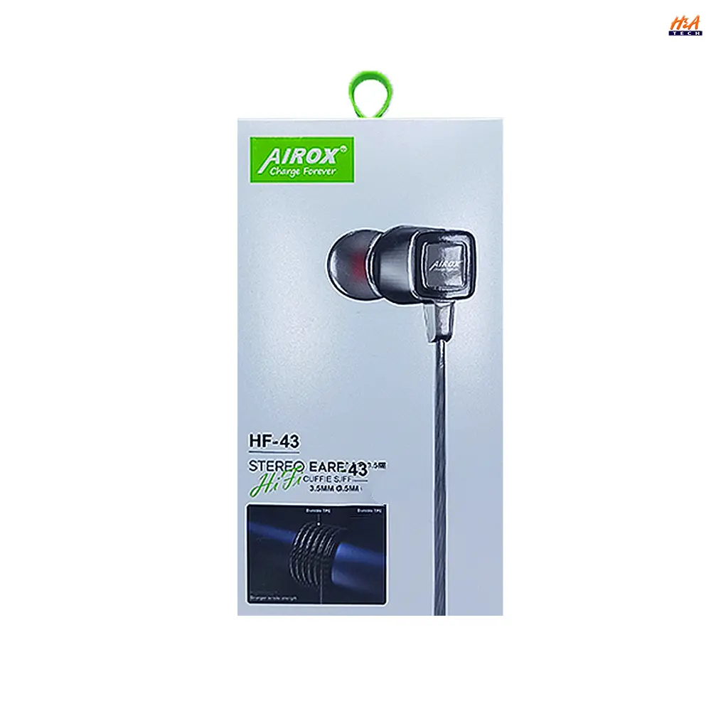 Airox HF-43 Stereo Wired Handsfree with Full Bass