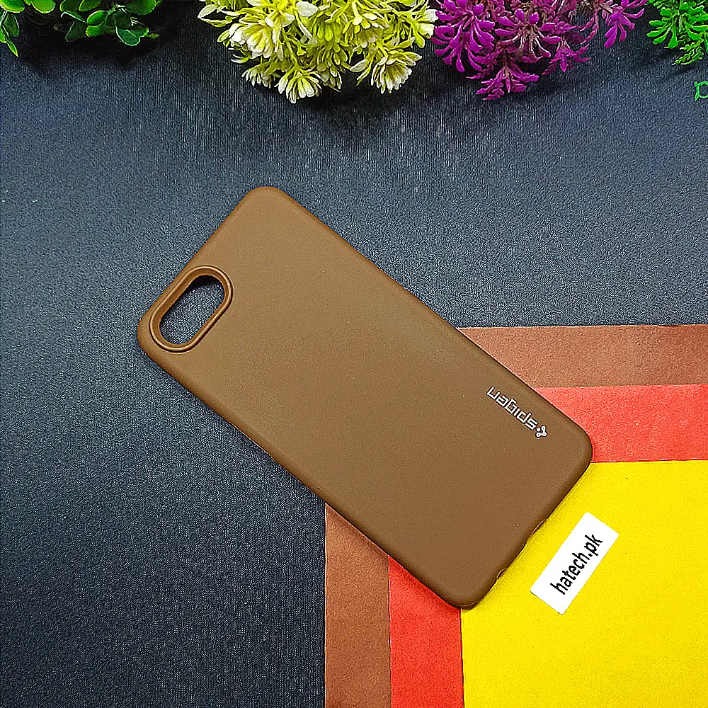 Oppo A3s|A5|Realme C1 Spigen Soft Silicone Back Case (Brown)