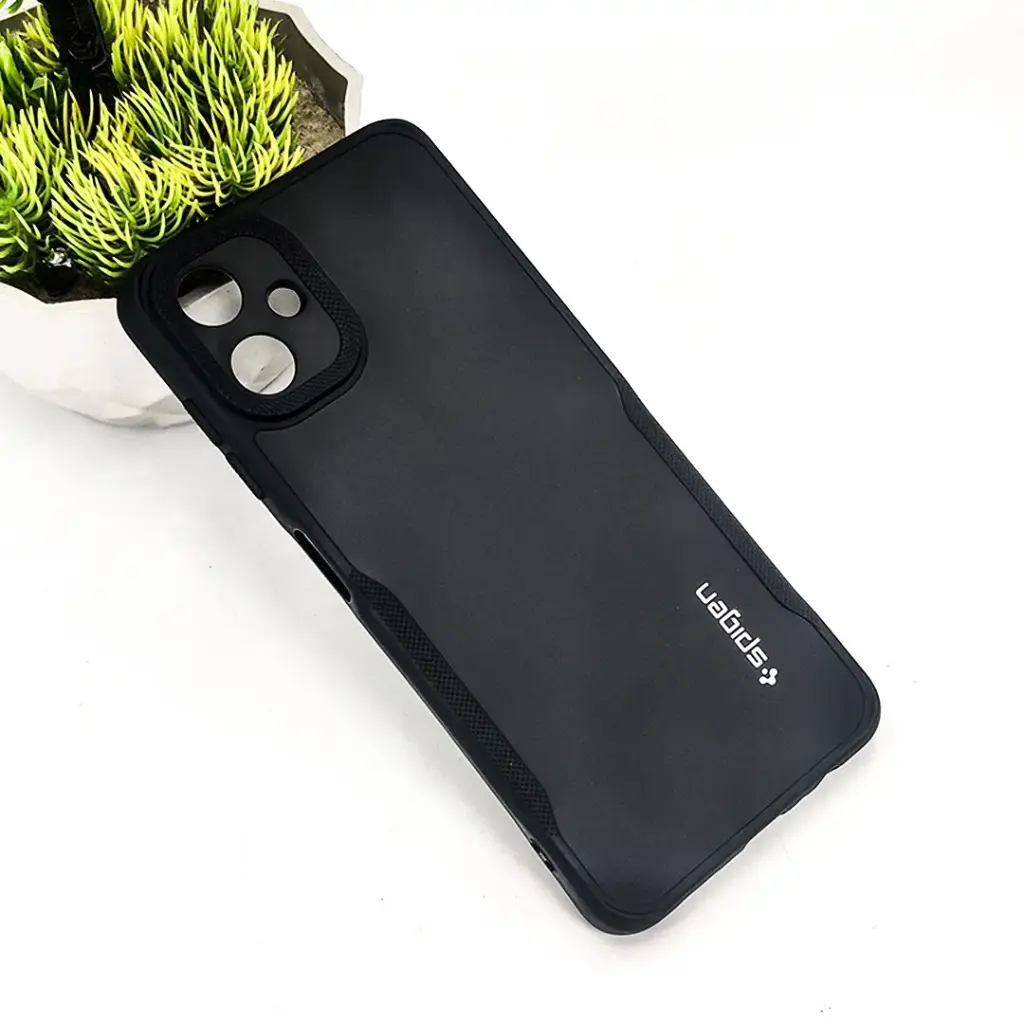 Samsung A06 Soft Silicone Back Case (Black)