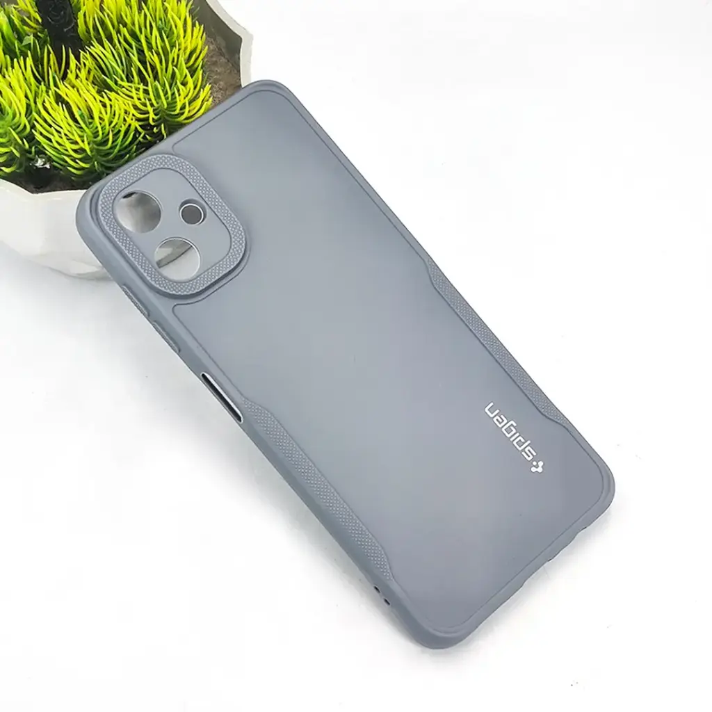 Samsung A06 Soft Silicone Back Case (Gray)