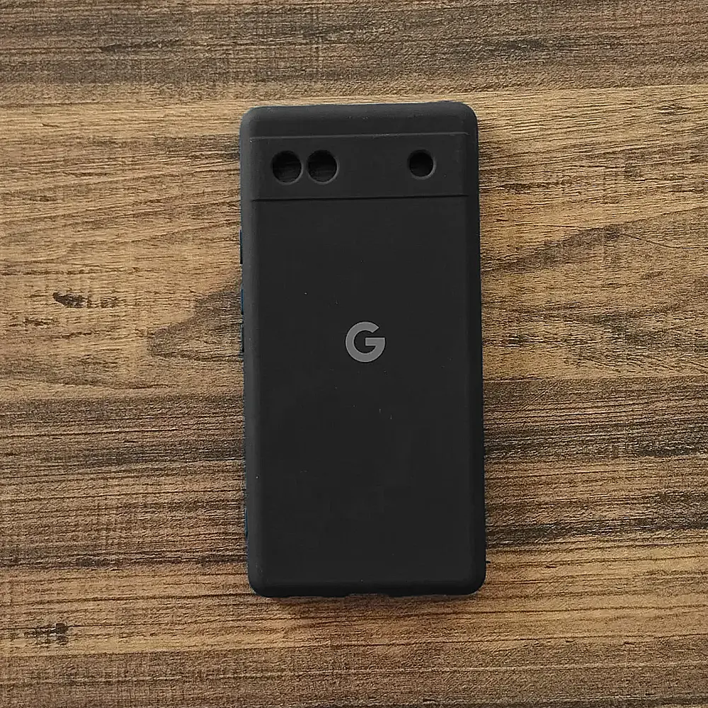 Google Pixel 6A Official Soft Silky Back Case (Black)