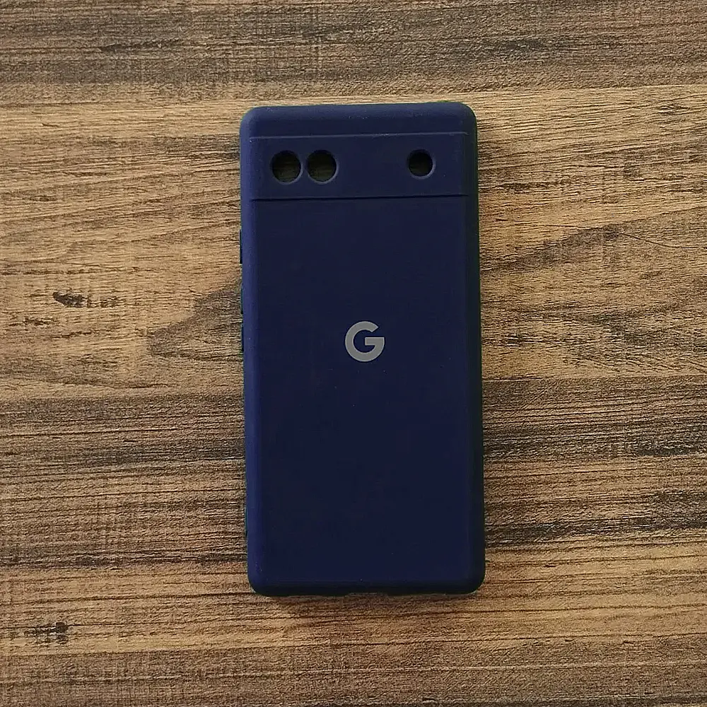 Google Pixel 6A Official Soft Silky Back Case (Blue)