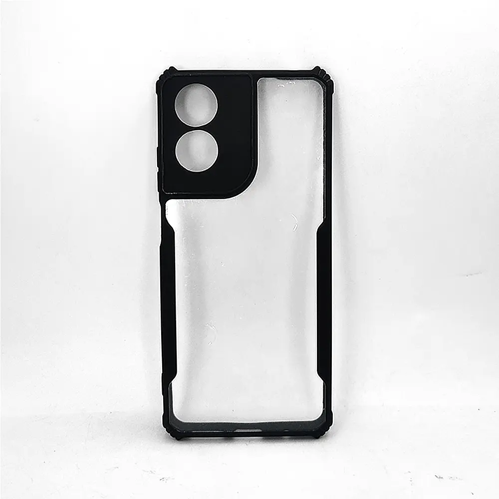 [PO10BMMG04-2-2] Motorola Moto G04 iPaky Transparent Back Case (Black)