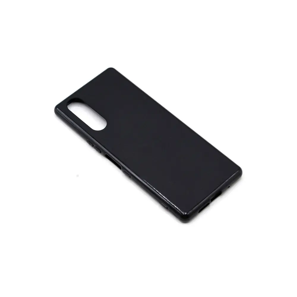 [PO14BXPR5-1-2] Sony Xperia 5|XZ5 Matte Soft Silicone Back Case (Black)