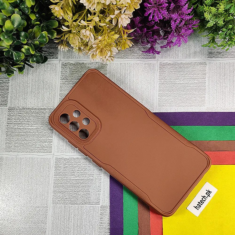 [PO14BSA32-71-13] Samsung A32 4G HD Soft Silicone Back Case (Brown)