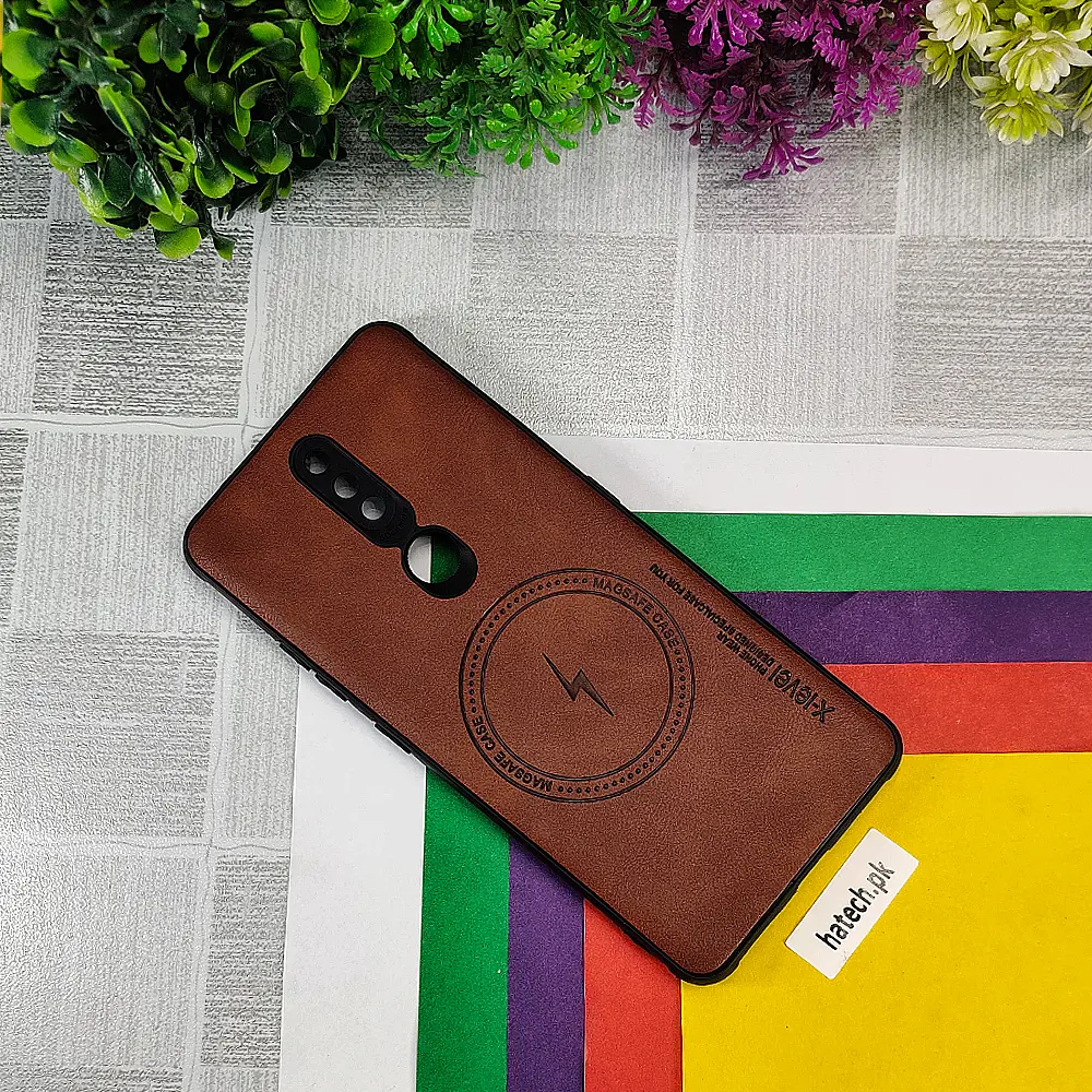 Nokia 2.4 Magsafe Logo X-Level Luxuary Leather Back Case (Brown)