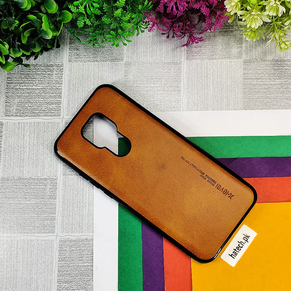 [PO18BMMGPY 2021-1-5] Motorola Moto G Play 2021 X-Level Luxuary Leather Back Case (Golden)