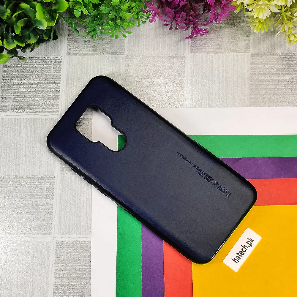 [PO18BMMGPY 2021-1-17] Motorola Moto G Play 2021 X-Level Luxuary Leather Back Case (Navy Blue)