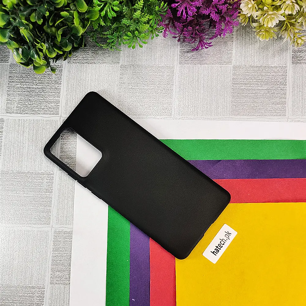 [PO14BMMG85-1-2] Motorola Moto G85 Matte Soft Silicone Back Case (Black)