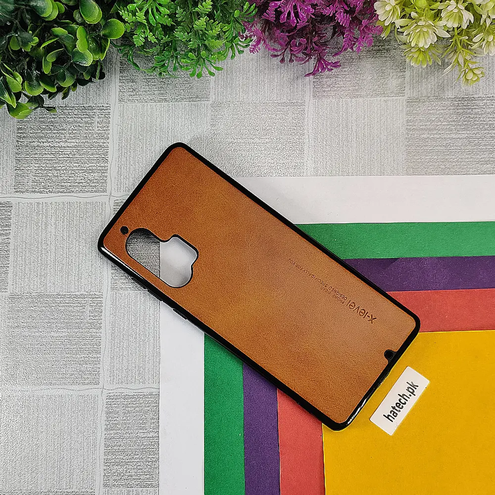 Motorola Moto Edge Plus 2020 X-Level Luxuary Leather Back Case (Golden)