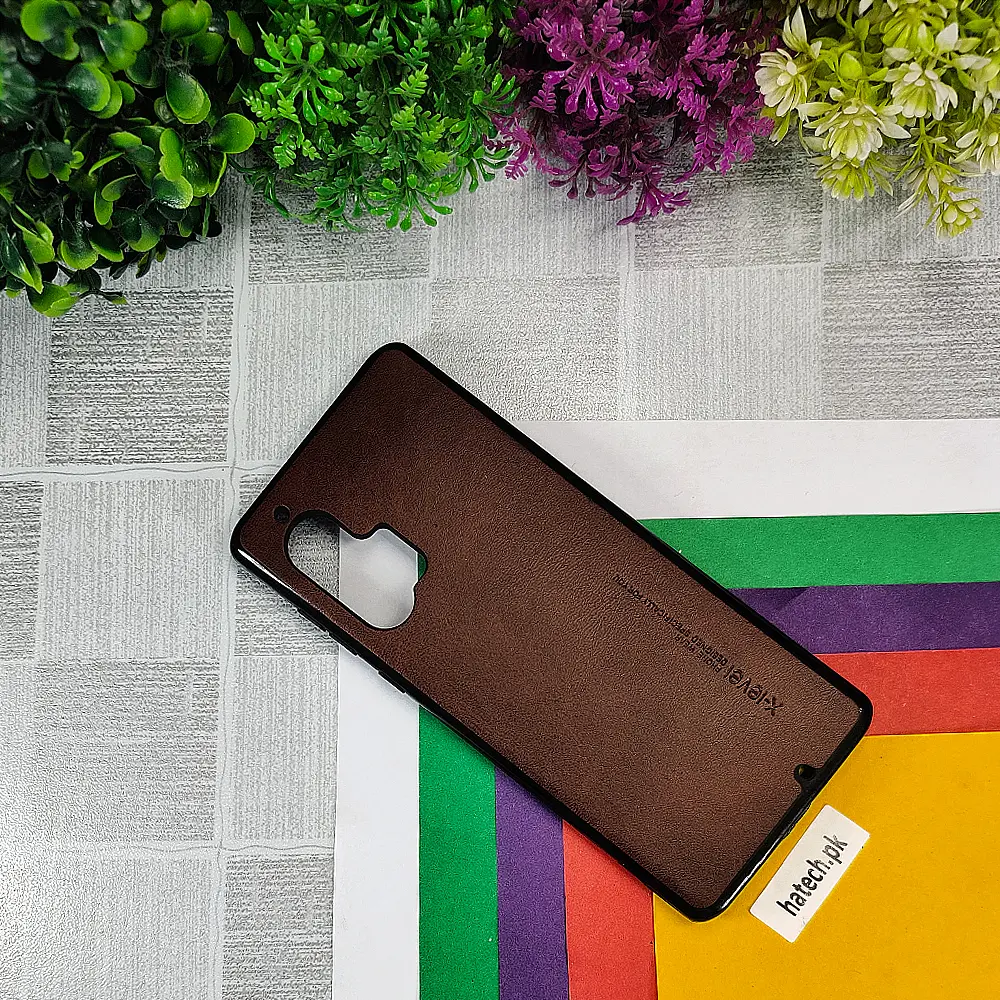 Motorola Moto Edge Plus 2020 X-Level Luxuary Leather Back Case (Dark Brown)