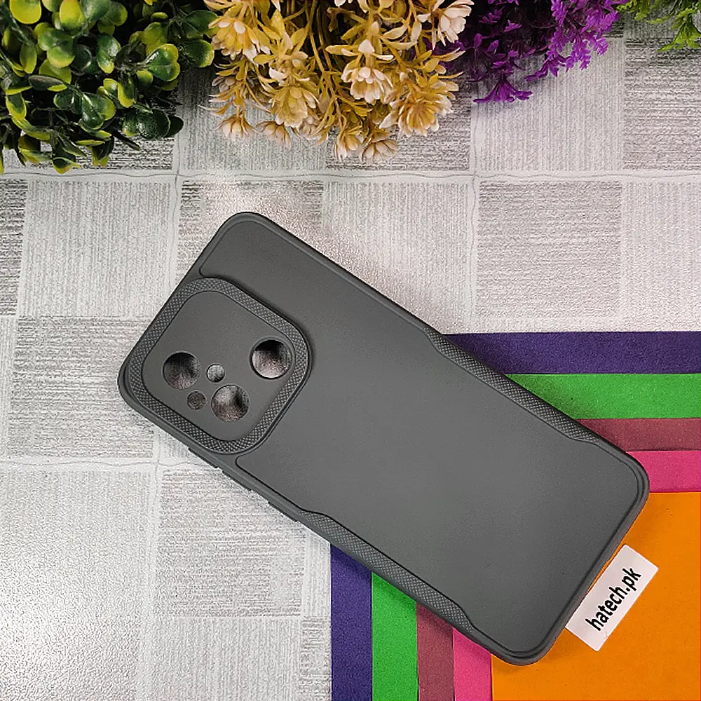 Redmi 12C HD Soft Silicone Back Case (Gray)