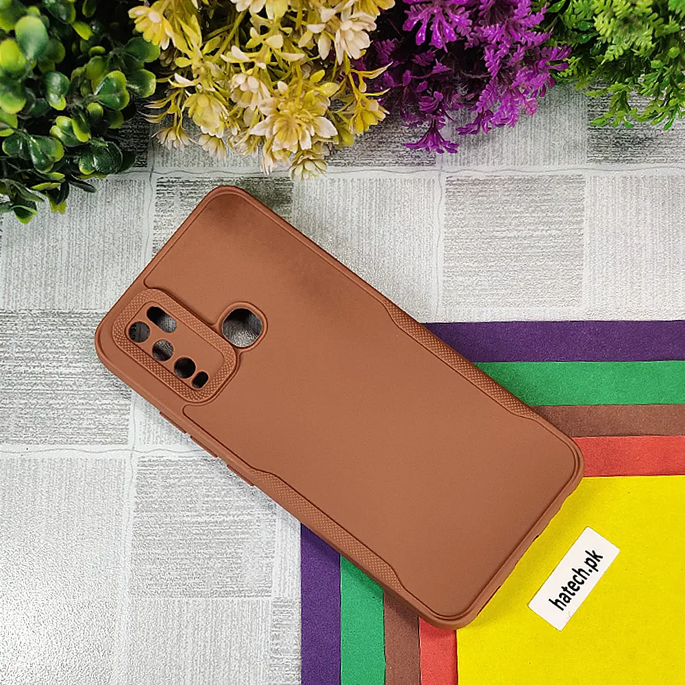 [PO14BVIY30-71-13] Vivo Y30|Y50 Soft Silicone Back Case (Brown)