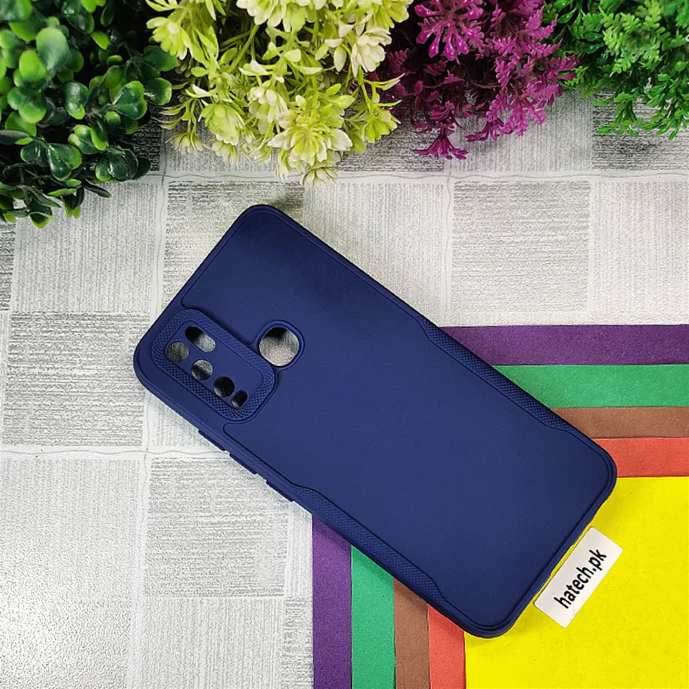 Vivo Y30|Y50 Soft Silicone Back Case (Navy Blue)